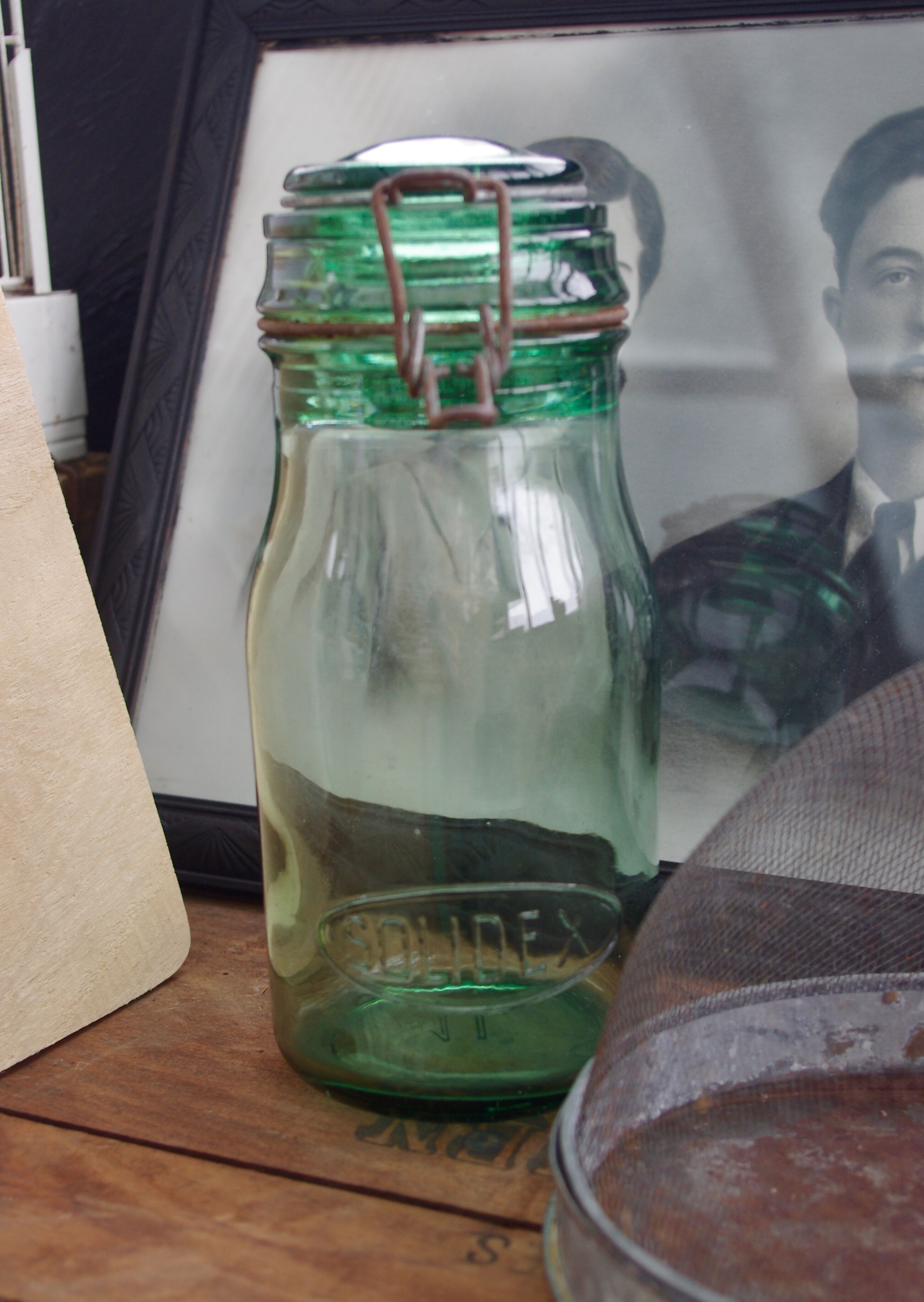 Old jar green years Solidex 30