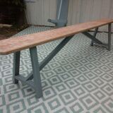 Pair of large wooden benches