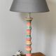 Ceramic lamp by 0. corro vintage