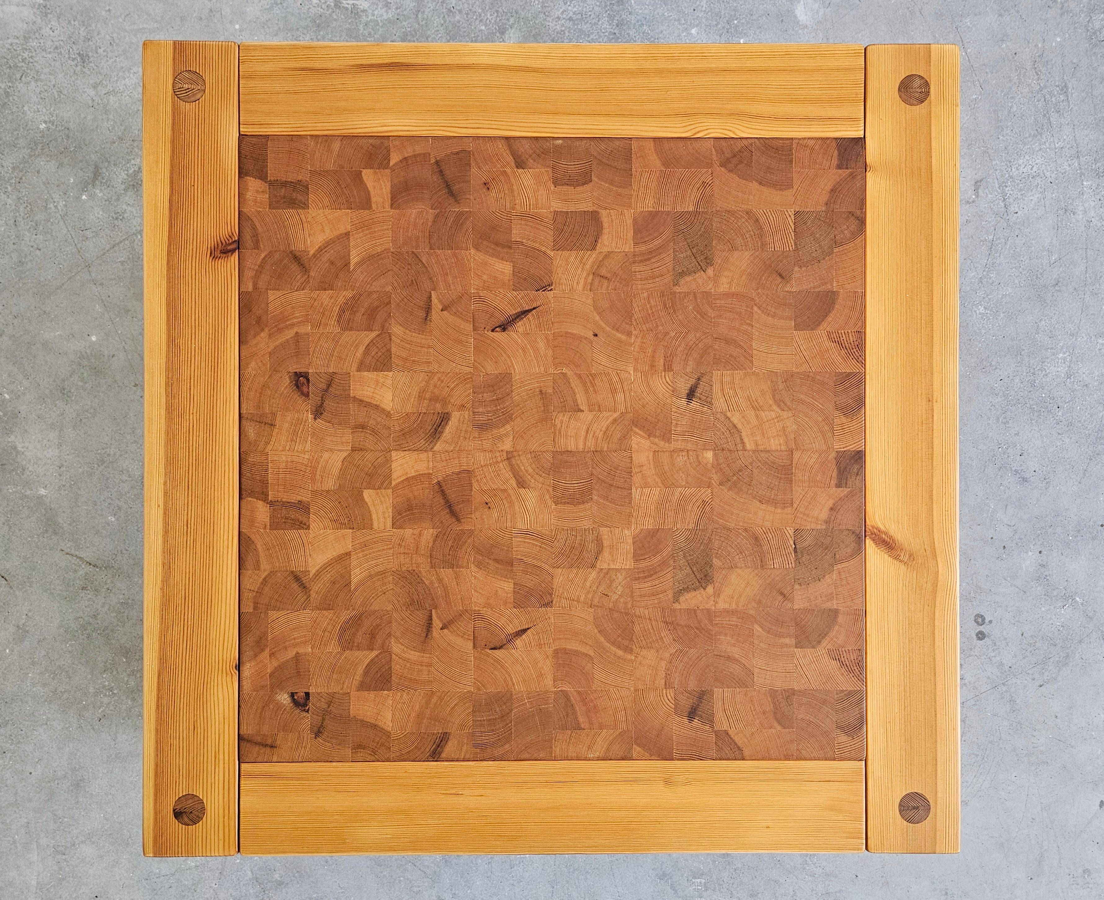 Mid Century side table in pine by Jaob Kielland Brandt
