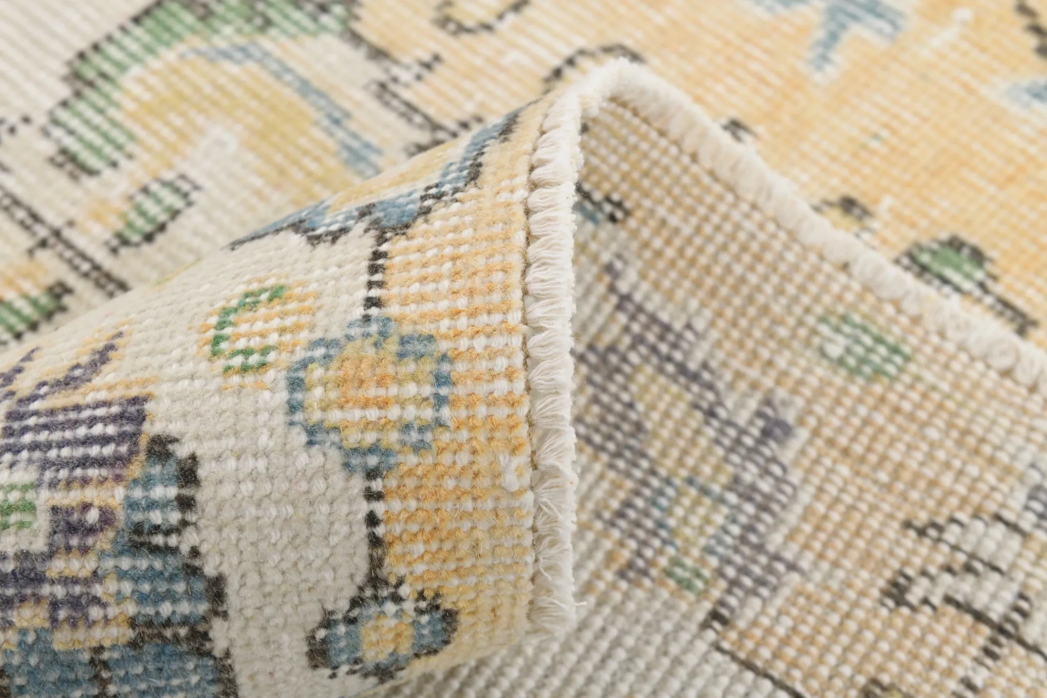 5x9 Vintage Persian Pale Yellow Rug, Rugs For Living  Room Carpet, 169x271