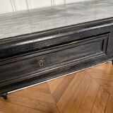 Antique Napoleon desk in blackened wood