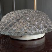 Vintage moulded glass wall light / ceiling light
