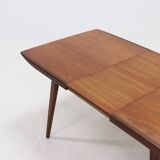 Extendable Teak Dining Table by Louis van Teeffelen for WeBe 1950s