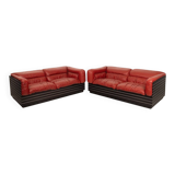 Pair of Strato sofas by Giovanni Offredi for Saporiti, 1970