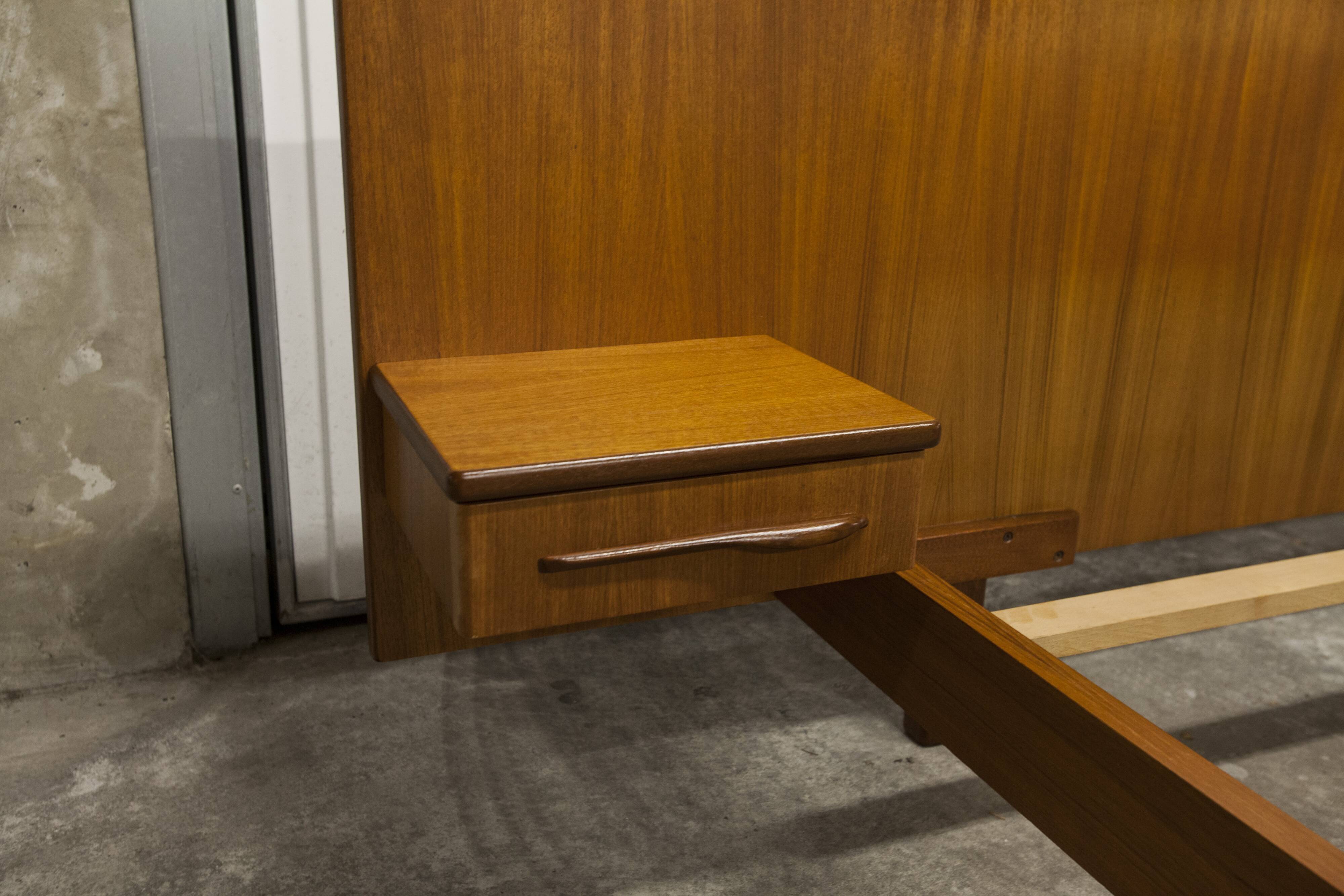 Scandinavian bed 1960 teak