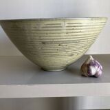 XXXL lime gray sandstone monastery salad bowl Daniel de Montmollin, Taizé 1970