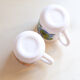 3 arcopal flower mugs