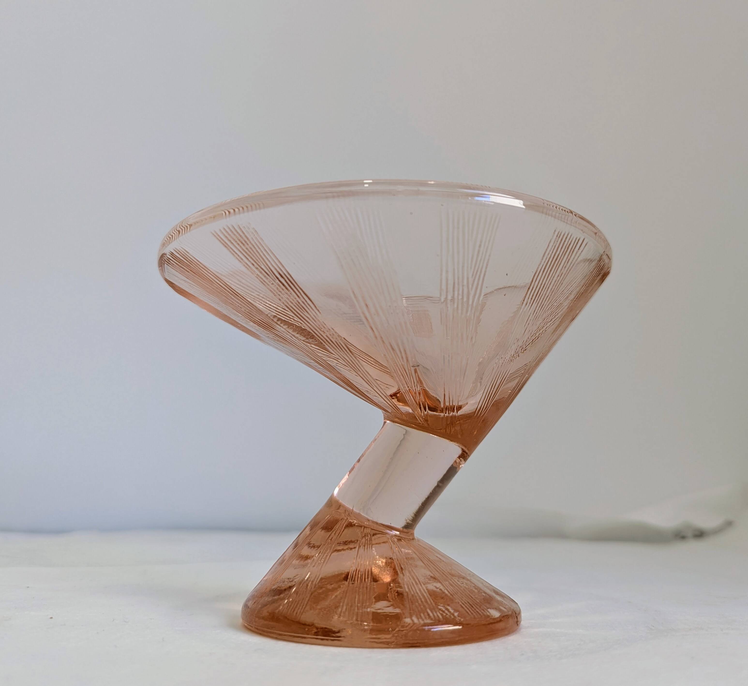 Art Deco Martini Glass