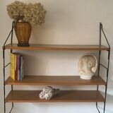 Vintage thong shelf wood and metal