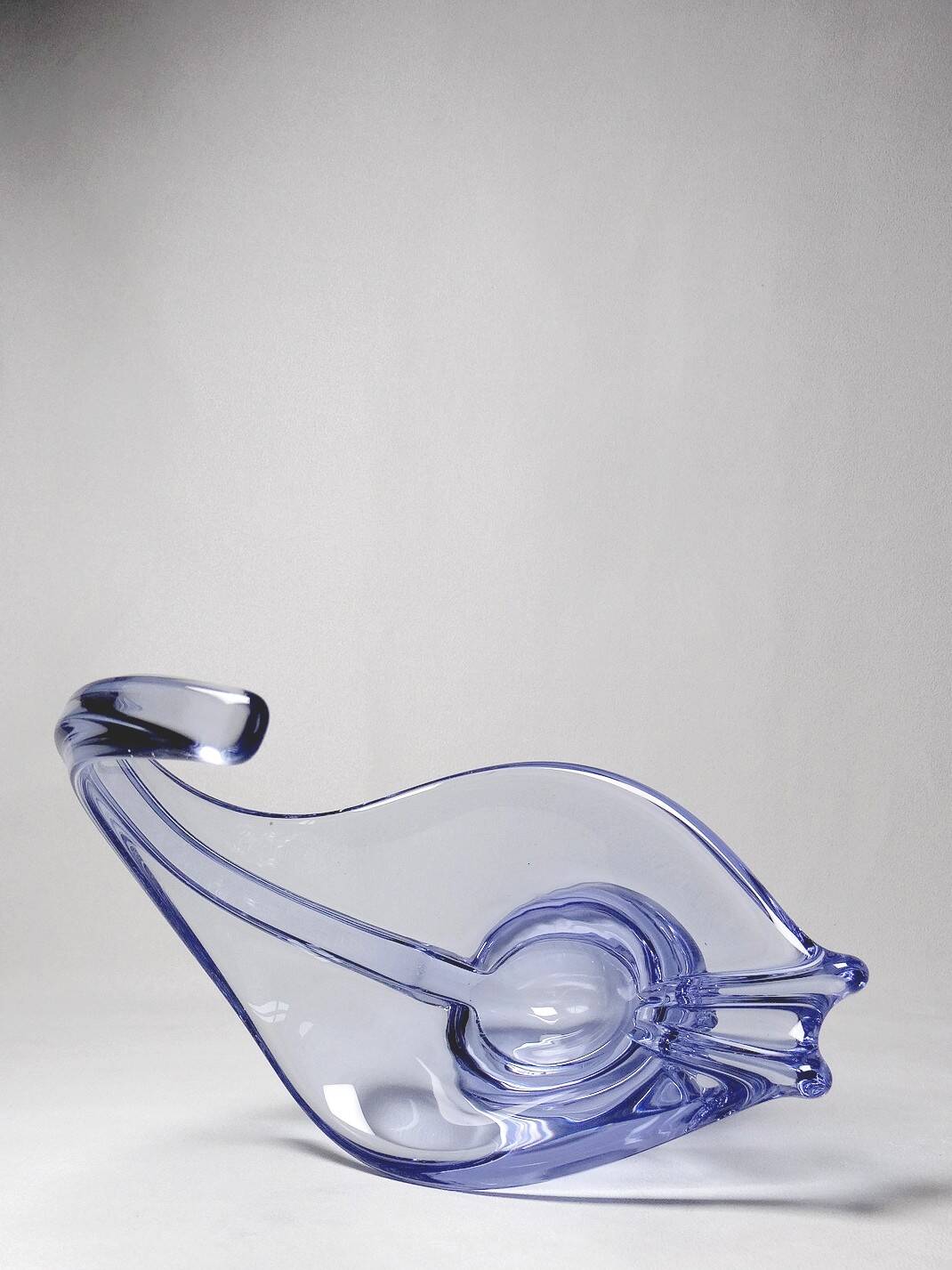 Purple crystal empty pocket cup free form 50s-60s