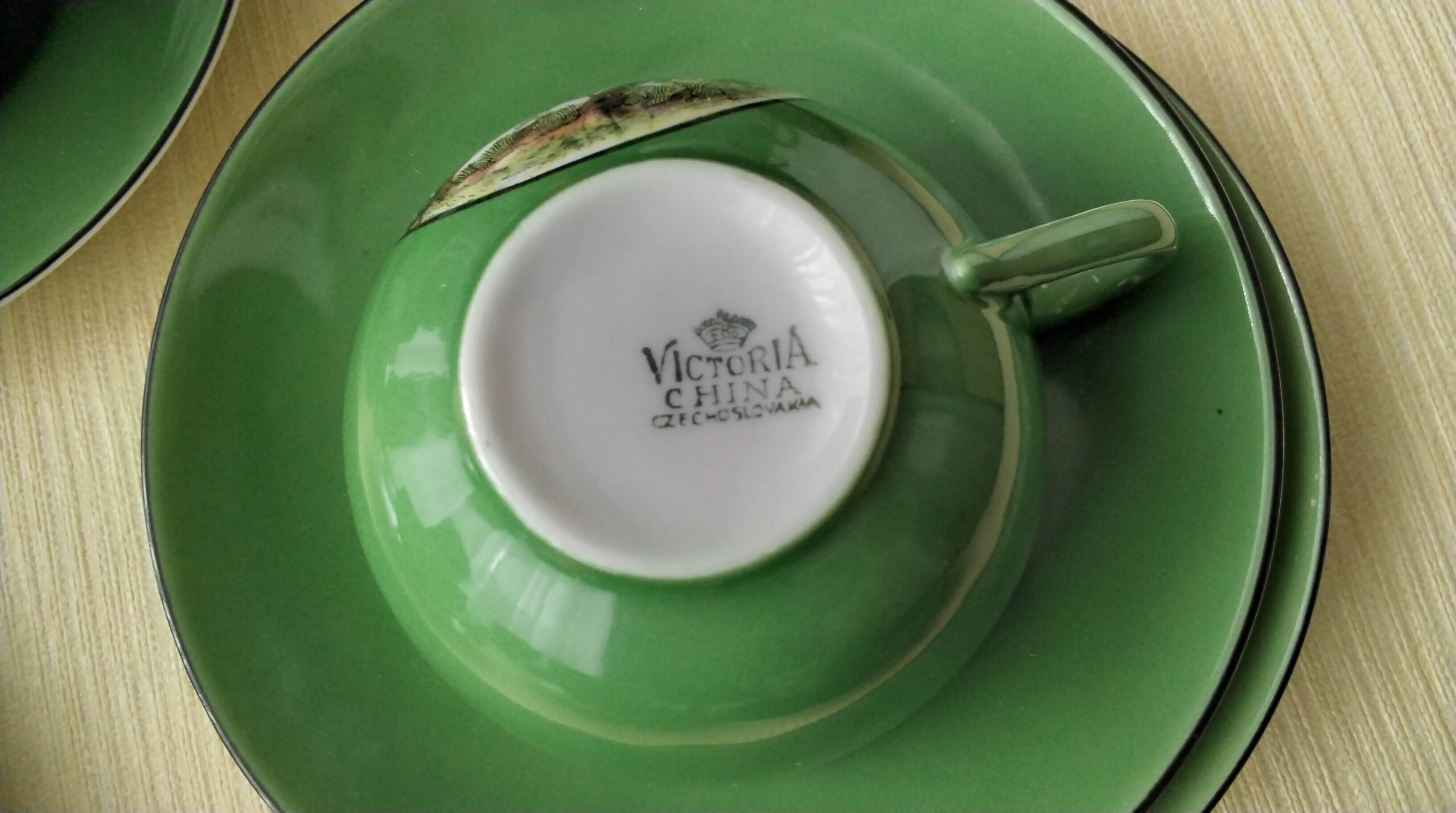 Coffee service porcelain from Czechoslovakia Victoria China
