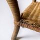 Porte-plantes vintage en osier et bambou
