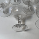 Coupes à champagne en cristal à décor d’entrelacs