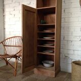 Column sorter, 1 door, raw oak