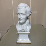 Bust Mozart biscuit porcelain from Limoges