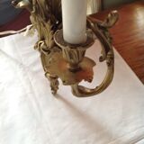 Pair of bronze sconces, 19th century