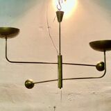 Lampe en laiton vintage, 1960
