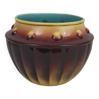 Cache-pot en faïence de Sarreguemines