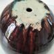 Accolay cache-pot in blue petrol and deep black glazed stoneware.