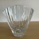 Vintage crystal fan vase