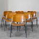 Set of 6 vintage Giancarlo Piretti chairs, model DSC 106
