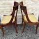 Paire de chaises gondole de style restauration XXème en acajou