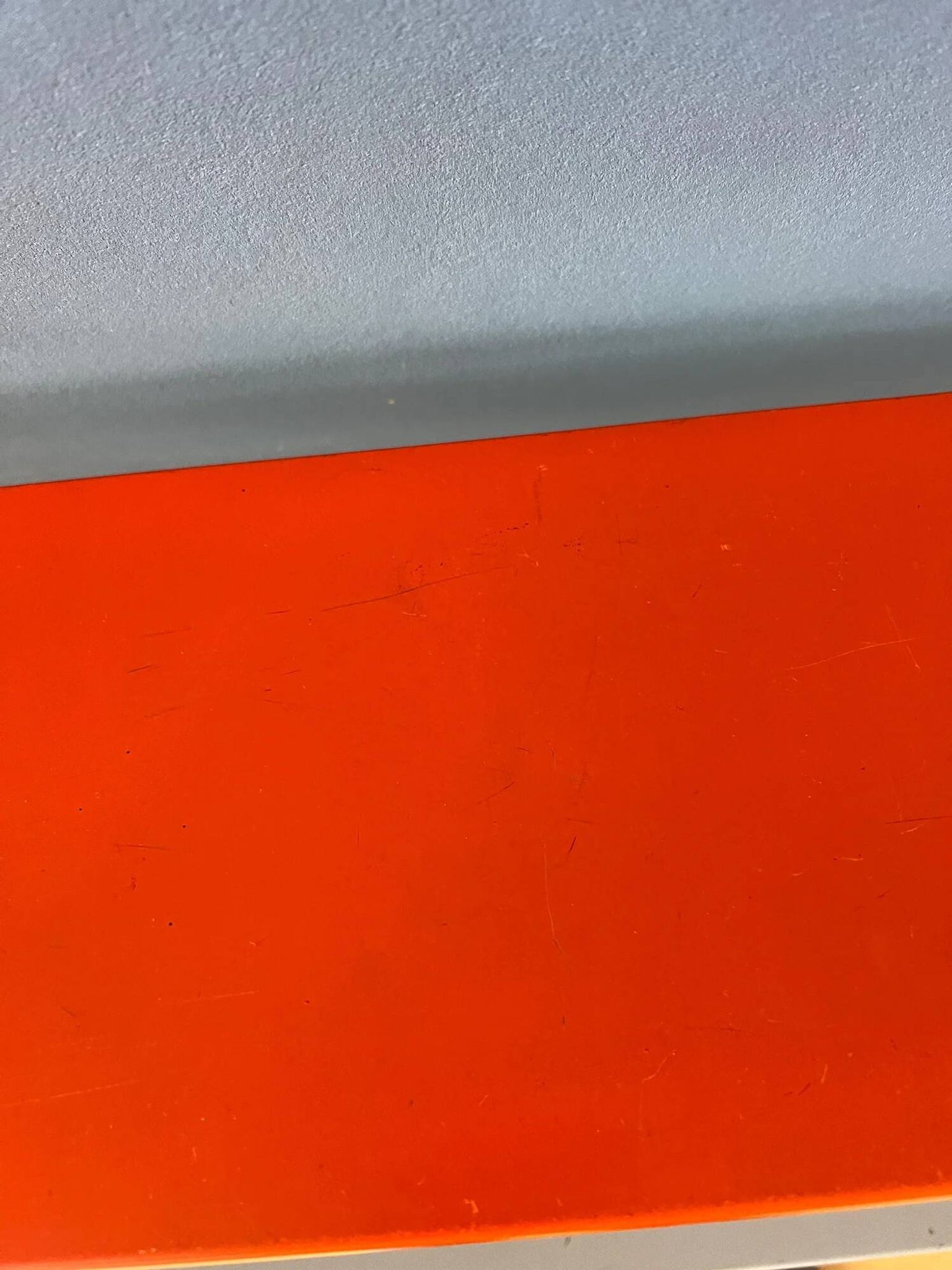 Orange, red and gray Tomado vintage modular wall system - shelves - unit