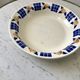 Hollow dish / salad bowl badonviller with geometric patterns 30s