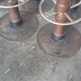 Vintage Heavy weight set of 6 Bar stools