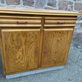 Buffet bas mado en pitchpin vintage 1950