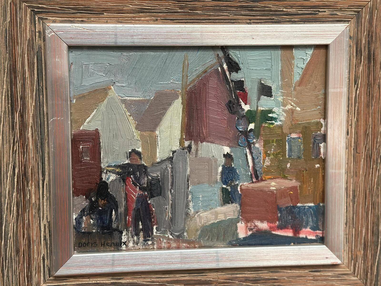 Original Swedish Oil On Panel – "Village Motif" – Signed – Framed