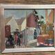 Original Swedish Oil On Panel – "Village Motif" – Signed – Framed