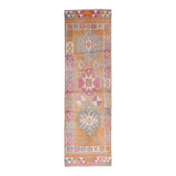 Pink Oriental Vintage Runner Rug, 86x309Cm