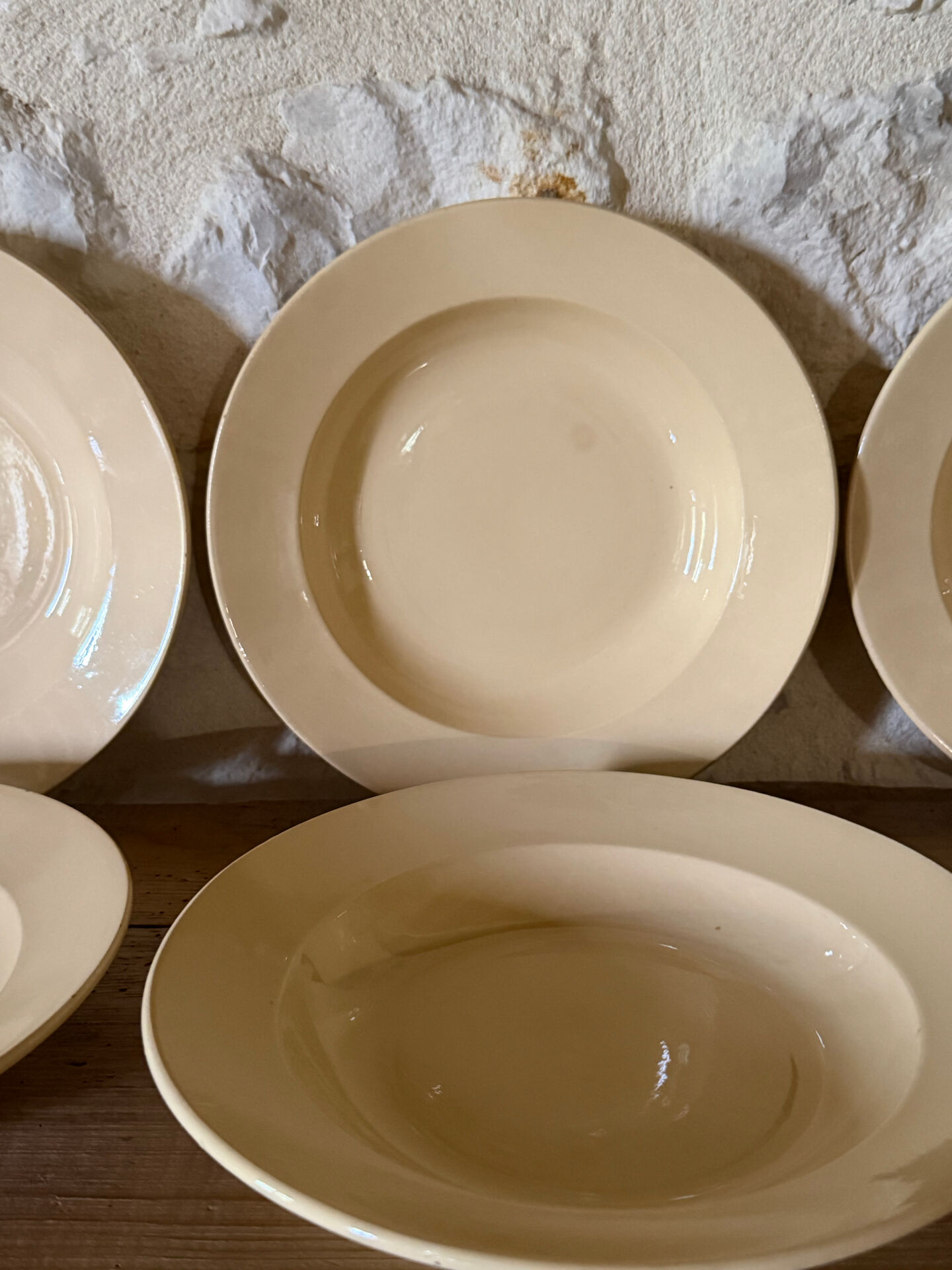 Deep plates Badonviller in half porcelain