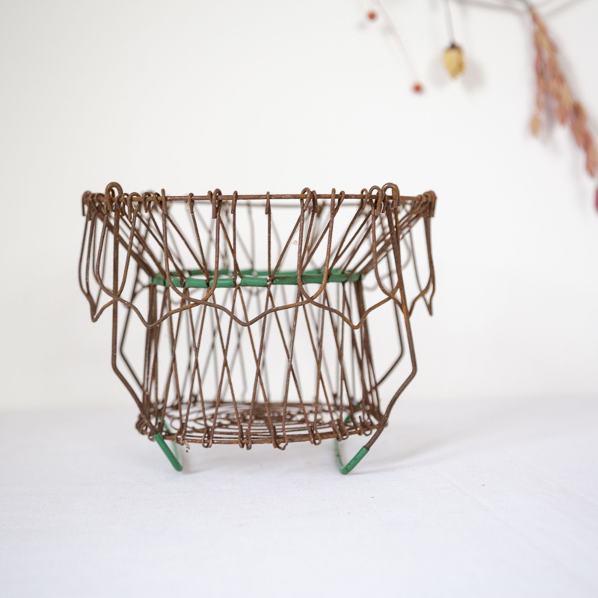 Panier à oeufs vintage
