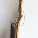 Golden mirror 75x45cm