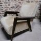 Paire de Fauteuils club / Chauffeuse vintage 50's , pieds compas