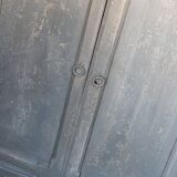 Small gray cabinet 1 body / red interior