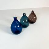 Midcentury set of 3 bird bottles/vases by Timo Sarpaneva Iittala