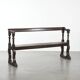 Banc de hall anglais antique du début du 19e siècle en chêne