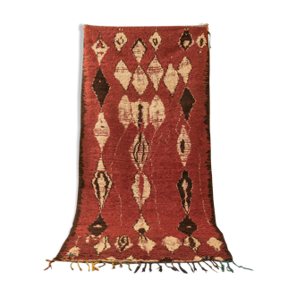 Vintage azilal, berber rug, 143 x 310