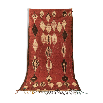 Vintage azilal, berber rug, 143 x 310