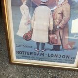 Batavier Line line poster London Rotterdam