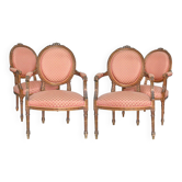 Set of 4 Louis XVI style cabriolet chairs