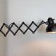 Black Industrial Bauhaus Scissor Wall Lamp from Kaiser Idell, 1930s