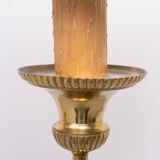 Grands chandeliers d'autel en laiton hollandais du XVIIIe siècle. Lampadaires.