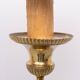 Large 18th century Dutch Brass altar candlesticks Floor lamps .