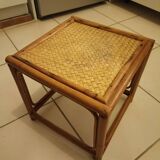 Small square rattan wicker table