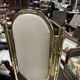 Ensemble de 6 chaises Bambou en laiton 1980